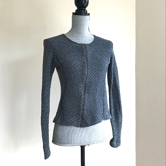 Eileen Fisher Jackets & Blazers - Eileen Fisher Stretch Crochet Knit Full Zip Jacket
